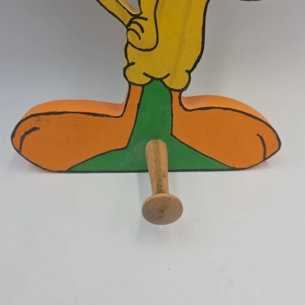 Vintage Tweety Bird Single Coat Hanger Wood